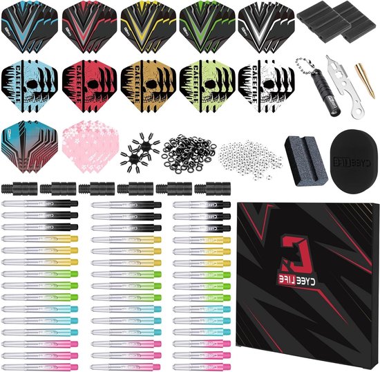 Darts Accessoires in Zwart - 2BA Darts, Plastic en IJzer, Perfect voor Darts Spelletjes