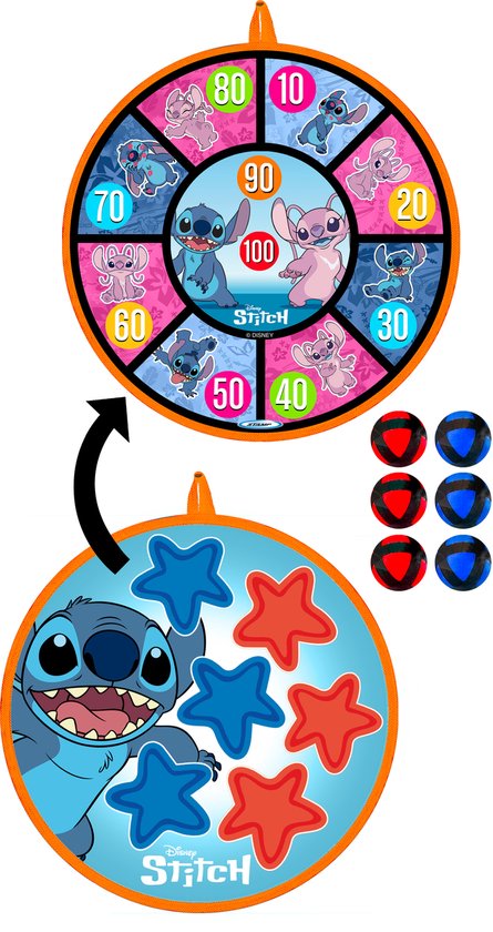 Darts balls target game 36cm STITCH van Merkloos