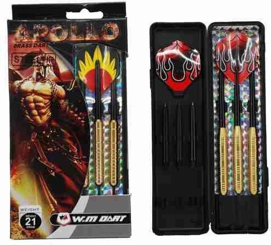 Darts Brass messing 21 gr 3 in box blist van Dart