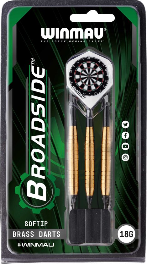 Darts Broadside Soft-tip 18gr.Brass Winm van Dart