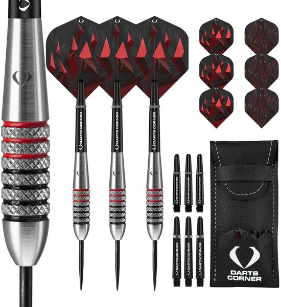Darts Corner Astrofire Knurled Steel Tip Dart Set 26 gram van Merkloos