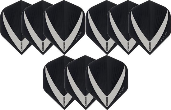 Darts Set - 3 sets (9 stuks) dart flights - Smokey - Vista-X van Dart