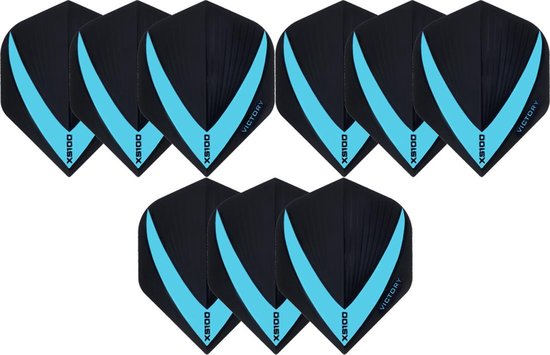 Darts Set 3 sets (9 stuks) Super Sterke - Blauwe - Vista-X - flights - darts flights van Vista-X