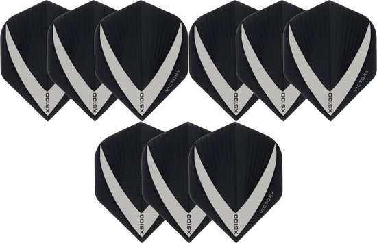 Darts Set 3 sets (9 stuks) Super Sterke - Smokey - Vista-X - flights - darts flights van Dart