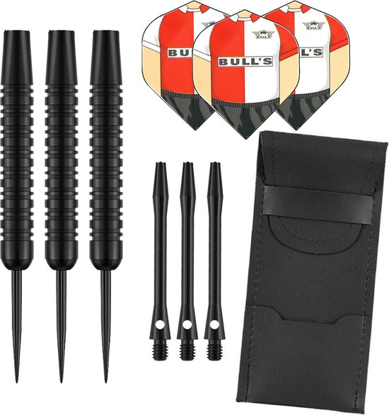 Darts Set Black - dartpijlen - Rotterdam - dart shafts - dart flights - 23 gram - dartspijlen van Dart