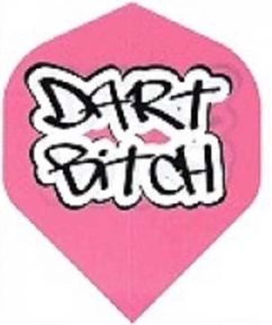 Darts Set - Dart Bitch - Dartflight - Pink van Winmau