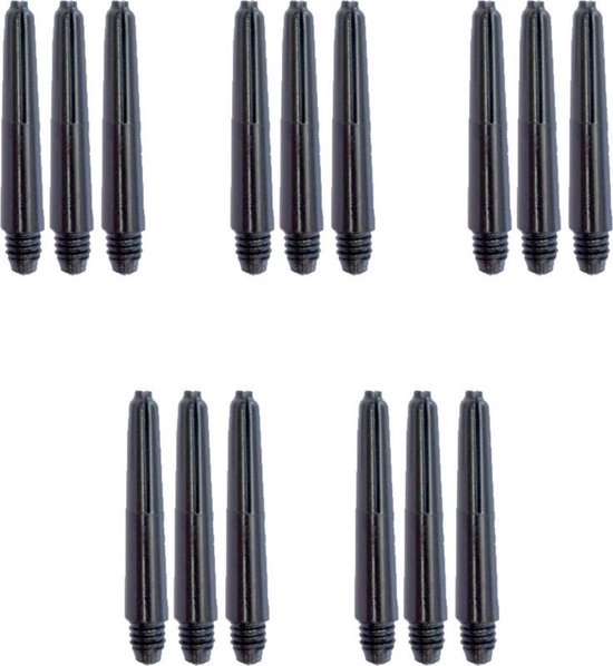 Darts Set dartshafts - zwart - 3 sets (9 stuks) - Short - dartshafts - dart shafts van Dart