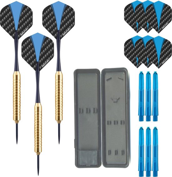 Darts Set Golden Stinger - dartpijlen - inclusief - dart shafts - dart flights - dartpijlen 23 gram - 100% brass van Dart