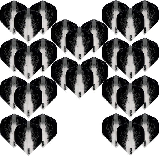Darts Set - High Impact – 10 sets (30 stuks) – dart flights - Clear/Doorzichtig van Dart