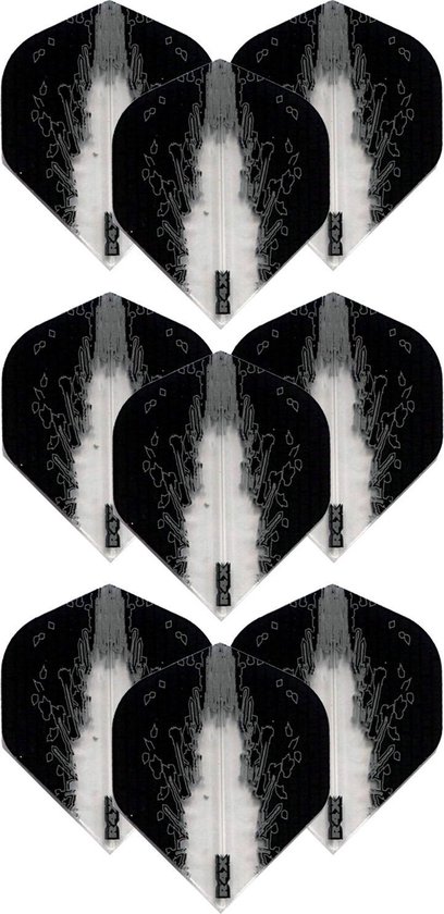 Darts Set - High Impact – 3 sets (9 stuks) – darts flights – Best Getest - Clear/Doorzichtig van Dart