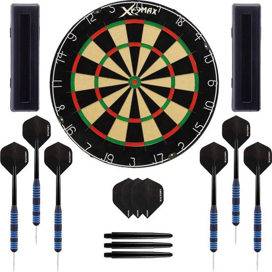 Darts Set Impact set – dartbord – 2 sets - dartpijlen – dart shafts – dart flights – Plain Darts Set dartbord van Dart