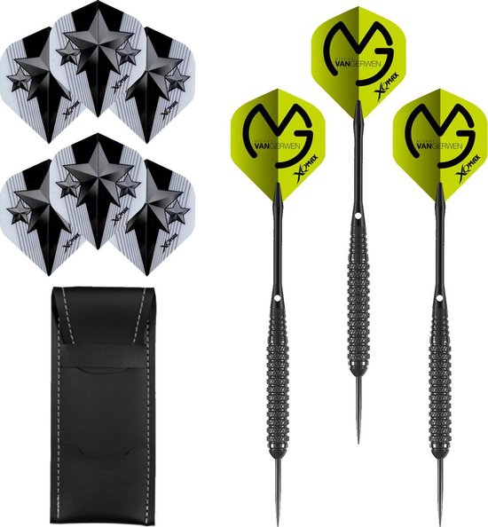 Darts Set Michael van Gerwen Mavaza – dartpijlen – dart shafts – dart flights – dartpijlen 24 gram van Mavaza