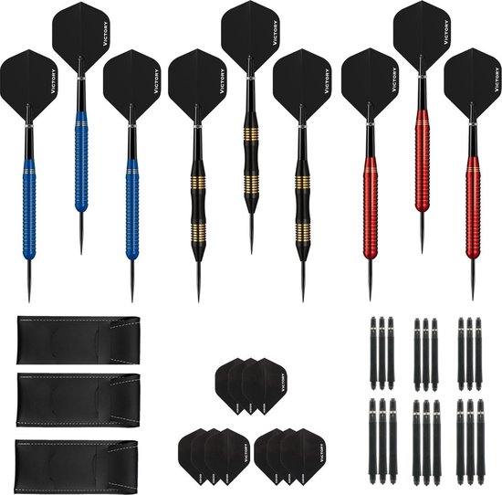 Darts Set Talon Triple set – dartpijlen – 3 sets - dartpijlen – dart shafts – dart flights – dartset – darts – dartpijlen 24 gram van Dart