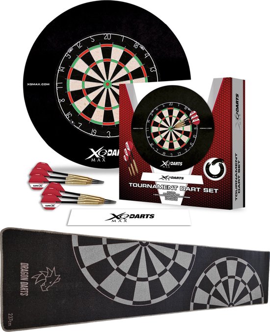 Darts Set Tournament set antra - dartbord - dartpijlen - dart flights - dartmat - complete - dartset van Dart