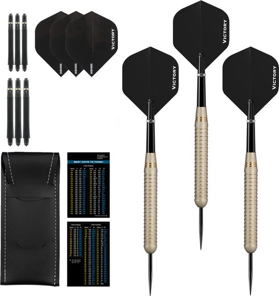 Darts Set White Shark - dartpijlen - dart shafts - dart flights - dartpijlen 24 gram van Dart