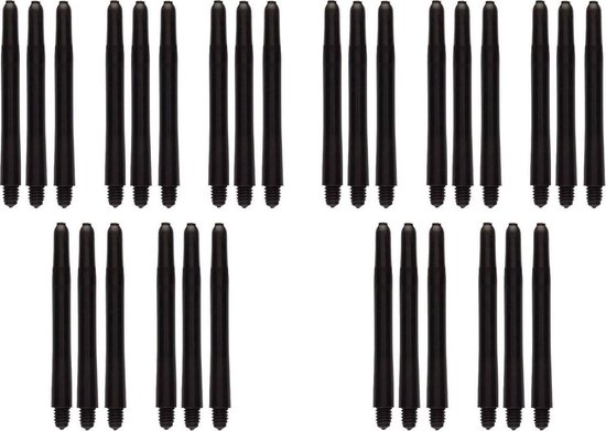Darts Set zwarte darts shafts - 10 sets (30 stuks) - medium - darts shafts - Cadeau van S🔥MPROVE