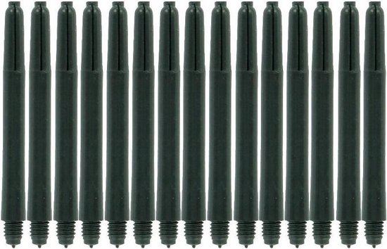 Darts Set zwarte medium shafts 10 sets (30 stuks) - medium - dartshafts - dart shafts van Dart