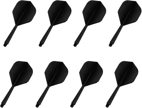 Darts Shafts - 8 Pieces - 75 mm - Dart Flights met Shaft - 2BA Thread Diameter - Dart Shafts en Dart Wings - Voorkomt Breuk - Geschikt voor de meeste Dart Kegs van Maxxdata