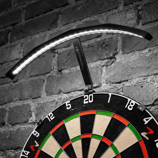 Darts Verlichting - Dartbord Lamp - Perfect Darten - 90 Graden Licht - 47cm Lengte - Zwart van Merkloos