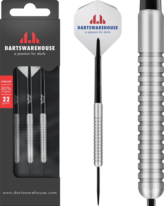 Darts Warehouse 80% Tungsten Darts 24 gram Steeltip Dartpijlen van Dart