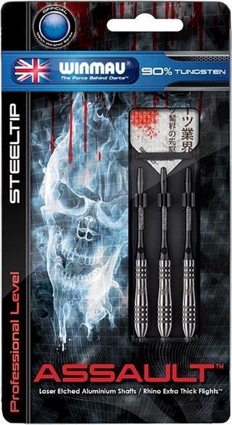 Darts Winmau Assault 90% Tungsten 22 gram van Merkloos