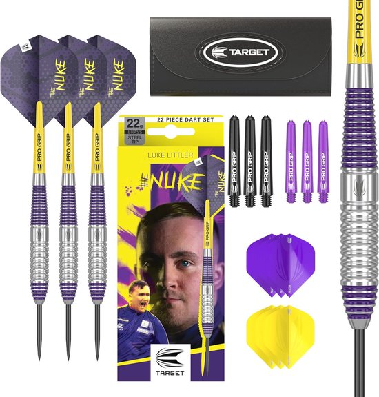 Dartset 22G Stalen Punt - Professionele Dart Pijlen met Accessoires van Winmau