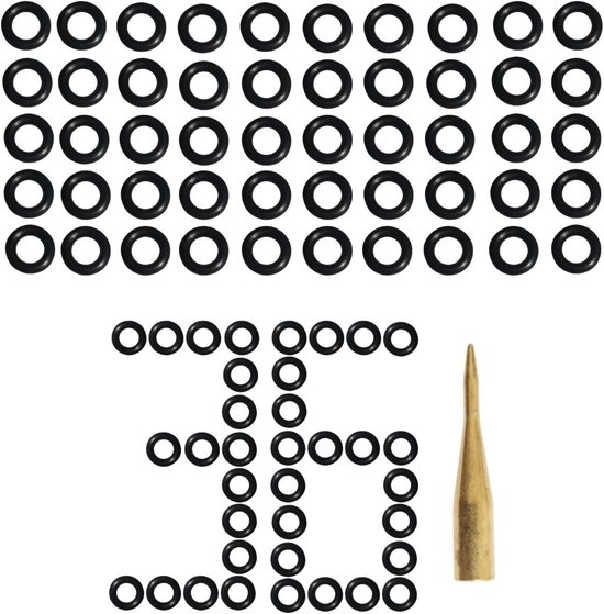 Dartset met O-ringen - Rood - 2BA - Premium Kwaliteit - Voor Dartpijlen Accessoires