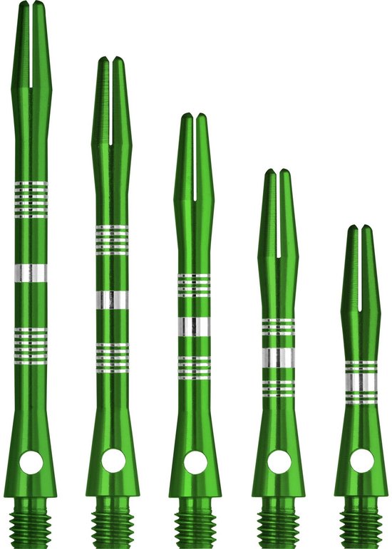 Dartshopper Aluminium Regrooved Green - Dart Shafts van Dartshopper
