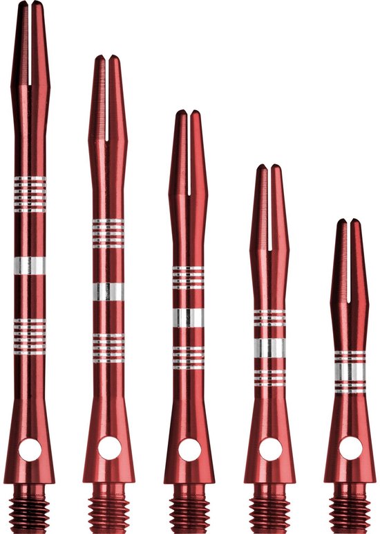 Dartshopper Aluminium Regrooved Red - Dart Shafts
