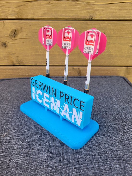 Dartshouder dartpijlen stand Gerwin Price