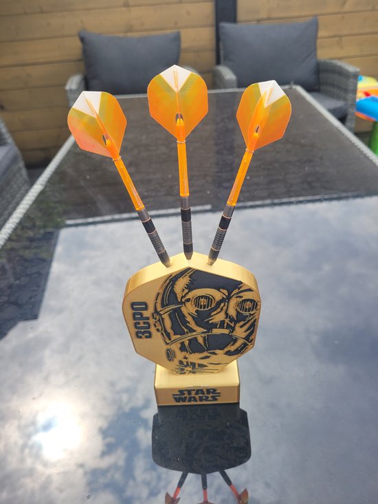 dartshouder dartspijlen 3CPO
