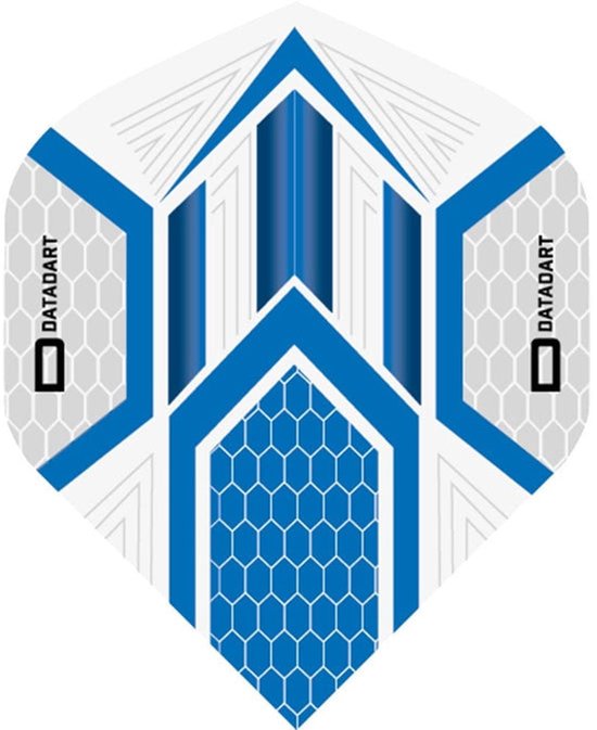 Datadart Dart Flights – Hex Grijs Blauw van Merkloos