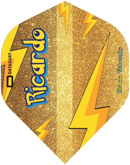 Datadart Ricardo Pietreczko Std. NO2 - Pikachu - Gold - Dart Flights van Merkloos