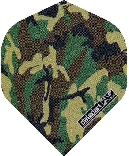 Datadarts Camo Dart Flights - Groen van Merkloos