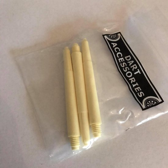 Deflectagrip Shafts Nylon Medium Pastel Geel 3 stuks LAATSTE SETS van Deflectagrip