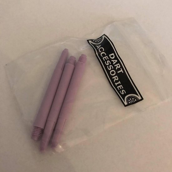 Deflectagrip Shafts Nylon Medium Pastel Paars 3 stuks LAATSTE SETS van Bull's