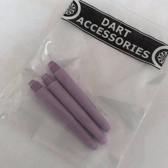 Deflectagrip Shafts Nylon Short Pastel Paars 3 stuks LAATSTE SETS!! van Deflectagrip