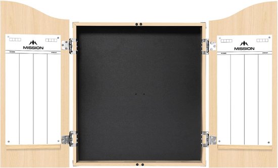 Deluxe Heavy Duty Dartkast met Markeringsborden en Licht Eiken Afwerking van Heemskerk