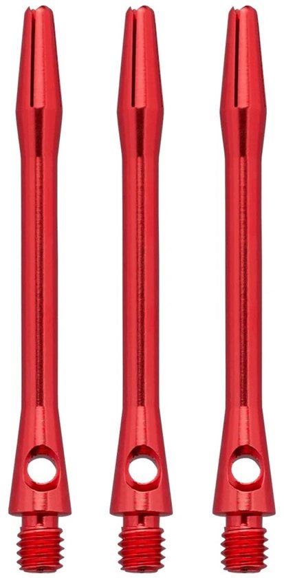Designa Aluminium Dart Shafts Medium Rood - Set van 3