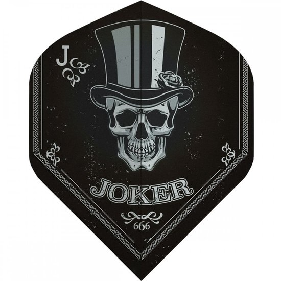 Designa Black - Joker NO2 - Dart Flights van Merkloos
