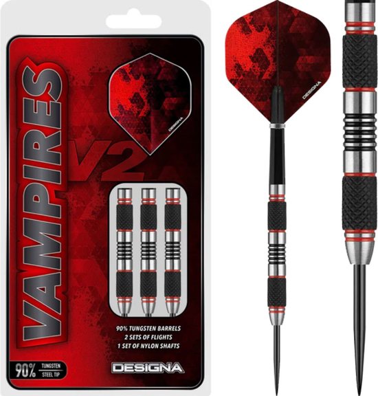 Designa Darts Vampires V2 Black & Red M1 26 gram van Designa
