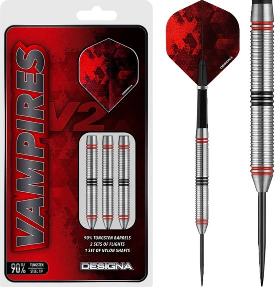Designa Darts Vampires V2 Black & Red M4 26 gram van Designa