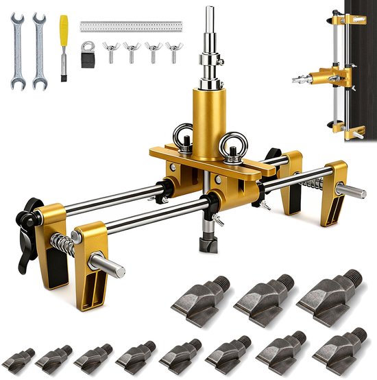Deurslot Mortiser Kit met 11 Stuks Tungsten Stalen Cutter