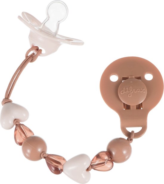 Difrax Hartjes speenkoord - Bruin van Difrax