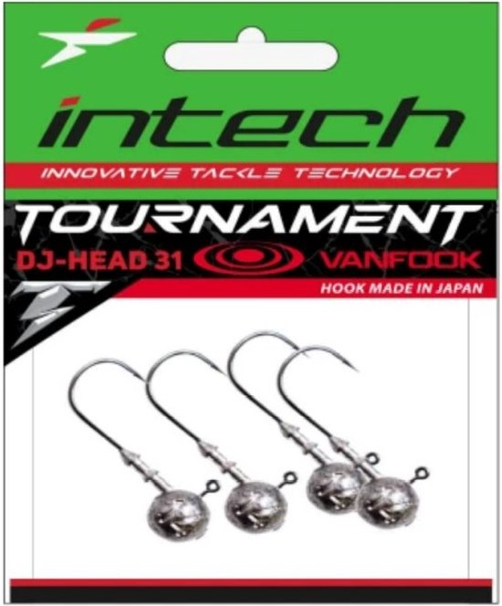 DJ-Head 31 Jighead - #6/0 - 6g - 4 stuks - Loodkop voor Roofvissen - Jigheads voor Shads & Softbaits van Jenzi