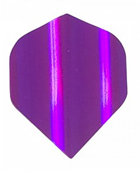 DLDarts - Holographic Standaard Flight - 75 micron - 1 set - Paars van Merkloos