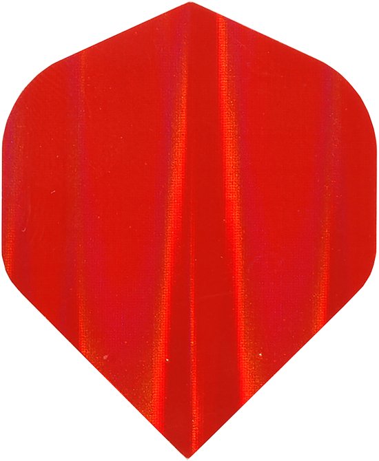 DLDarts - Holographic Standaard Flight - 75 micron - 1 set - Rood van Merkloos