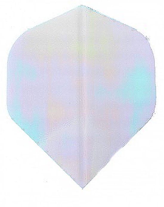 DLDarts - Holographic Standaard Flight - 75 micron - 1 set - Zilver A van Merkloos