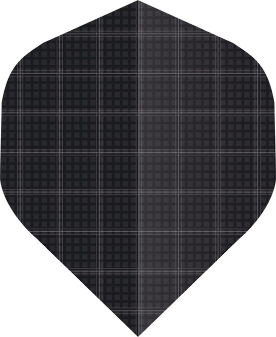 DLDarts - Nylon Flights - 100 micron - Zwart van Merkloos