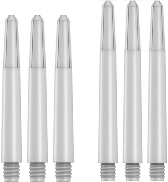 DLDarts - Nylon Shafts Duo-Pack - Medium & In Between - 2 set - Wit